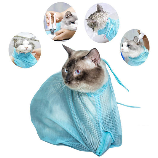 Pet Soft Cat Grooming Bag Shower Mesh Bags