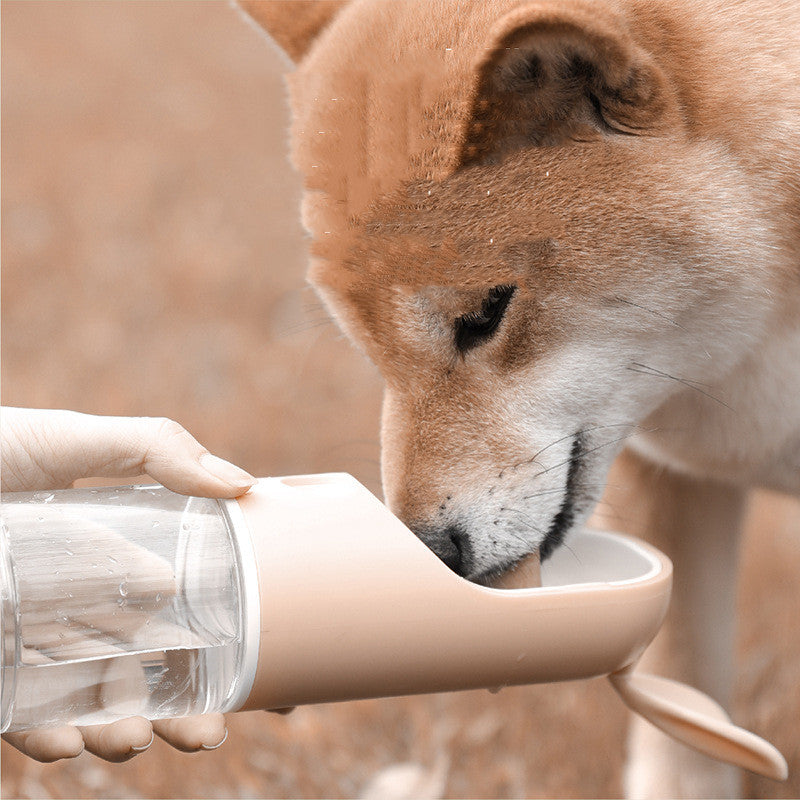 Non-wet Mouth Accompanying Cup Water Bottle Pet