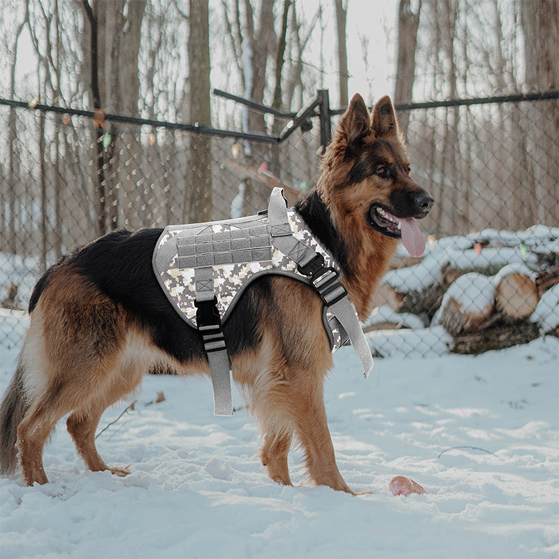 Large Pet Tactical Camouflage Close Traction Harness