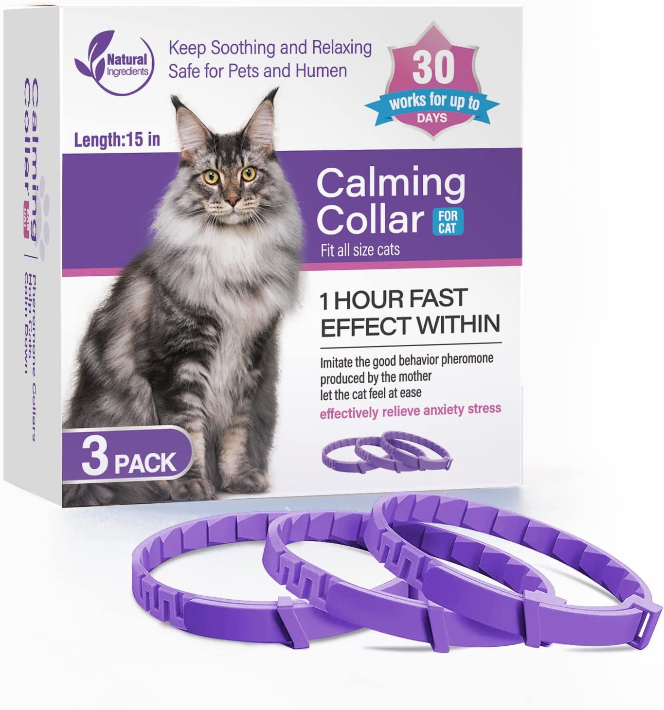 Pet Soothing Calming Collar Cat