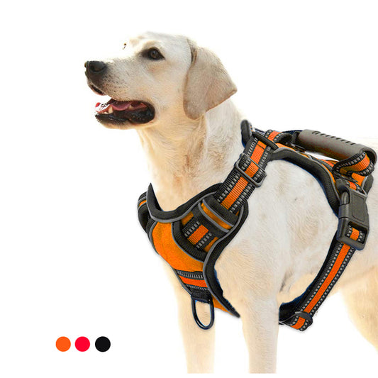 Dog No Pull Breathable Reflective Pet Harness Vest