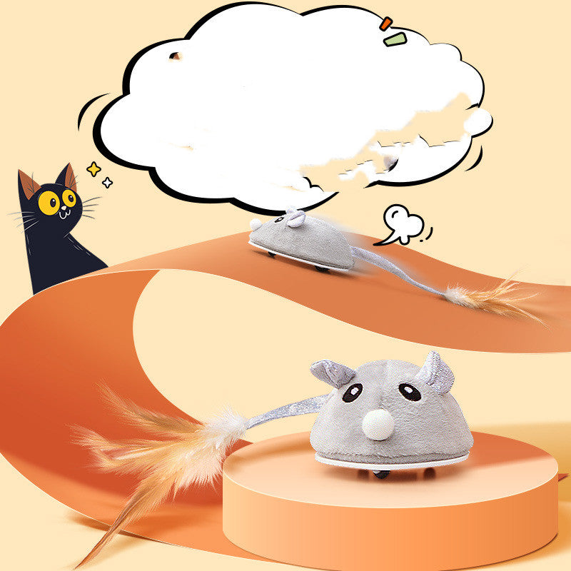 Pet Cat Toy Crawling Mouse With USB Charging